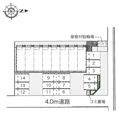 ★手数料０円★松山市余戸中３丁目　月極駐車場（LP）